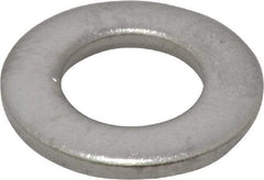 Value Collection - M10 Screw, Grade 18-8 Stainless Steel Standard Flat Washer - 10.5mm ID x 20mm OD, 2mm Thick - Apex Tool & Supply