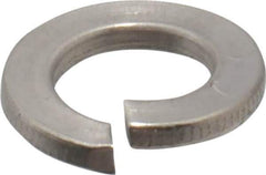 Value Collection - M10, 10.2mm ID, 2.2mm Thick Split Lock Washer - 18-8 Austenitic Grade A2 Stainless Steel, 10.2mm Min ID, 10.7mm Max ID, 18.1mm Max OD - Apex Tool & Supply