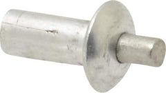 Made in USA - Universal Head Aluminum Alloy Drive Blind Rivet - Stainless Steel Mandrel, 0.172" to 3/16" Grip, 1/4" Head Diam, 0.128" to 0.14" Hole Diam, 0.281" Length Under Head, 1/8" Body Diam - Apex Tool & Supply