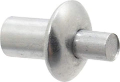 Made in USA - Universal Head Aluminum Alloy Drive Blind Rivet - Aluminum Alloy Mandrel, 0.078" to 1/8" Grip, 3/8" Head Diam, 0.191" to 0.219" Hole Diam, 0.281" Length Under Head, 3/16" Body Diam - Apex Tool & Supply