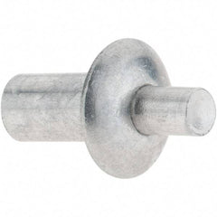 Made in USA - Universal Head Aluminum Alloy Drive Blind Rivet - Aluminum Alloy Mandrel, 0.141" to 3/16" Grip, 3/8" Head Diam, 0.191" to 0.219" Hole Diam, 0.344" Length Under Head, 3/16" Body Diam - Apex Tool & Supply