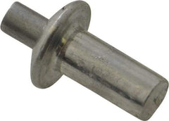 Made in USA - Universal Head Aluminum Alloy Drive Blind Rivet - Aluminum Alloy Mandrel, 0.203" to 1/4" Grip, 3/8" Head Diam, 0.191" to 0.219" Hole Diam, 0.406" Length Under Head, 3/16" Body Diam - Apex Tool & Supply