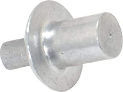 Made in USA - Universal Head Aluminum Alloy Drive Blind Rivet - Aluminum Alloy Mandrel, 0.141" to 3/16" Grip, 1/2" Head Diam, 0.266" to 0.281" Hole Diam, 0.344" Length Under Head, 1/4" Body Diam - Apex Tool & Supply