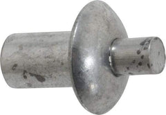 Made in USA - Universal Head Aluminum Alloy Drive Blind Rivet - Aluminum Alloy Mandrel, 0.203" to 1/4" Grip, 1/2" Head Diam, 0.266" to 0.281" Hole Diam, 0.416" Length Under Head, 1/4" Body Diam - Apex Tool & Supply