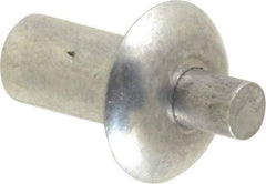 Made in USA - Universal Head Aluminum Alloy Drive Blind Rivet - Aluminum Alloy Mandrel, 0.266" to 5/16" Grip, 1/2" Head Diam, 0.266" to 0.281" Hole Diam, 0.469" Length Under Head, 1/4" Body Diam - Apex Tool & Supply