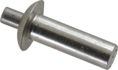 Made in USA - Universal Head Aluminum Alloy Drive Blind Rivet - Aluminum Alloy Mandrel, 0.578" to 5/8" Grip, 1/2" Head Diam, 0.266" to 0.281" Hole Diam, 0.781" Length Under Head, 1/4" Body Diam - Apex Tool & Supply
