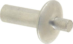 Made in USA - Brazier Head Aluminum Alloy Drive Blind Rivet - Aluminum Alloy Mandrel, 0.328" to 3/8" Grip, 0.469" Head Diam, 0.191" to 0.219" Hole Diam, 0.531" Length Under Head, 3/16" Body Diam - Apex Tool & Supply
