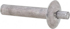 Made in USA - Brazier Head Aluminum Alloy Drive Blind Rivet - Aluminum Alloy Mandrel, 0.766" to 13/16" Grip, 0.469" Head Diam, 0.191" to 0.219" Hole Diam, 0.969" Length Under Head, 3/16" Body Diam - Apex Tool & Supply