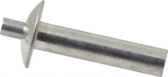 Made in USA - Brazier Head Aluminum Alloy Drive Blind Rivet - Aluminum Alloy Mandrel, 0.953" to 1" Grip, 5/8" Head Diam, 0.266" to 0.281" Hole Diam, 1.156" Length Under Head, 1/4" Body Diam - Apex Tool & Supply