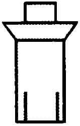 Made in USA - Countersunk Head Aluminum Alloy Drive Blind Rivet - Aluminum Alloy Mandrel, 0.453" to 1/2" Grip, 0.458" Head Diam, 0.266" to 0.281" Hole Diam, 0.561" Length Under Head, 1/4" Body Diam - Apex Tool & Supply