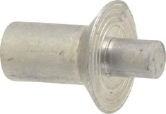 Made in USA - Countersunk Head Aluminum Alloy Drive Blind Rivet - Aluminum Alloy Mandrel, 0.266" to 5/16" Grip, 0.458" Head Diam, 0.266" to 0.281" Hole Diam, 0.374" Length Under Head, 1/4" Body Diam - Apex Tool & Supply