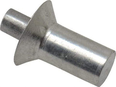 Made in USA - Countersunk Head Aluminum Alloy Drive Blind Rivet - Aluminum Alloy Mandrel, 0.328" to 3/8" Grip, 0.458" Head Diam, 0.266" to 0.281" Hole Diam, 0.436" Length Under Head, 1/4" Body Diam - Apex Tool & Supply