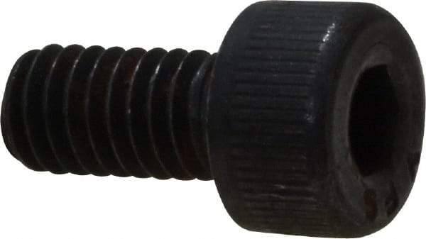 Value Collection - M4x0.70 Metric Coarse Hex Socket Drive, Socket Cap Screw - Grade 12.9 Alloy Steel, Black Oxide Finish, Fully Threaded, 8mm Length Under Head - Apex Tool & Supply