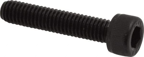 Value Collection - M6x1.00 Metric Coarse Hex Socket Drive, Socket Cap Screw - Grade 12.9 Alloy Steel, Black Oxide Finish, Fully Threaded, 30mm Length Under Head - Apex Tool & Supply