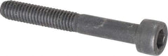 Value Collection - M6x1.00 Metric Coarse Hex Socket Drive, Socket Cap Screw - Grade 12.9 Alloy Steel, Black Oxide Finish, Partially Threaded, 45mm Length Under Head - Apex Tool & Supply