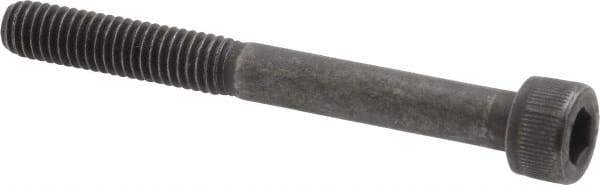 Value Collection - M6x1.00 Metric Coarse Hex Socket Drive, Socket Cap Screw - Grade 12.9 Alloy Steel, Black Oxide Finish, Partially Threaded, 55mm Length Under Head - Apex Tool & Supply