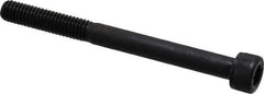 Value Collection - M6x1.00 Metric Coarse Hex Socket Drive, Socket Cap Screw - Grade 12.9 Alloy Steel, Black Oxide Finish, Partially Threaded, 65mm Length Under Head - Apex Tool & Supply