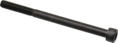Value Collection - M6x1.00 Metric Coarse Hex Socket Drive, Socket Cap Screw - Grade 12.9 Alloy Steel, Black Oxide Finish, Partially Threaded, 80mm Length Under Head - Apex Tool & Supply