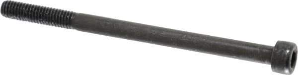 Value Collection - M6x1.00 Metric Coarse Hex Socket Drive, Socket Cap Screw - Grade 12.9 Alloy Steel, Black Oxide Finish, Partially Threaded, 90mm Length Under Head - Apex Tool & Supply