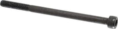 Value Collection - M6x1.00 Metric Coarse Hex Socket Drive, Socket Cap Screw - Grade 12.9 Alloy Steel, Black Oxide Finish, Partially Threaded, 90mm Length Under Head - Apex Tool & Supply