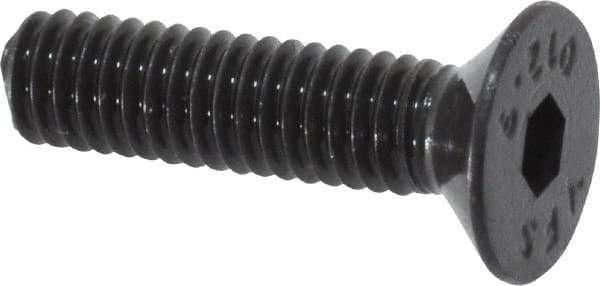 Value Collection - M4x0.70 Metric Coarse Hex Socket Drive, 90° Flat Screw - Grade 12.9 Alloy Steel, Black Oxide Finish, Fully Threaded, 16mm OAL - Apex Tool & Supply