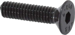 Value Collection - M4x0.70 Metric Coarse Hex Socket Drive, 90° Flat Screw - Grade 12.9 Alloy Steel, Black Oxide Finish, Fully Threaded, 16mm OAL - Apex Tool & Supply