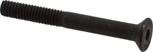 Value Collection - M4x0.70 Metric Coarse Hex Socket Drive, 90° Flat Screw - Grade 12.9 Alloy Steel, Black Oxide Finish, Partially Threaded, 35mm OAL - Apex Tool & Supply