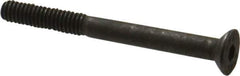 Value Collection - M4x0.70 Metric Coarse Hex Socket Drive, 90° Flat Screw - Grade 12.9 Alloy Steel, Black Oxide Finish, Partially Threaded, 40mm OAL - Apex Tool & Supply