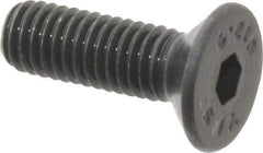 Value Collection - M5x0.80 Metric Coarse Hex Socket Drive, 90° Flat Screw - Grade 12.9 Alloy Steel, Black Oxide Finish, Fully Threaded, 16mm OAL - Apex Tool & Supply