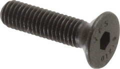 Value Collection - M5x0.80 Metric Coarse Hex Socket Drive, 90° Flat Screw - Grade 12.9 Alloy Steel, Black Oxide Finish, Fully Threaded, 20mm OAL - Apex Tool & Supply