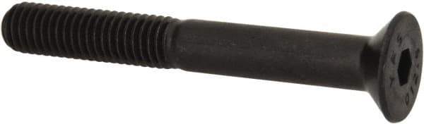 Value Collection - M5x0.80 Metric Coarse Hex Socket Drive, 90° Flat Screw - Grade 12.9 Alloy Steel, Black Oxide Finish, Partially Threaded, 40mm OAL - Apex Tool & Supply
