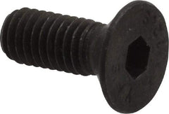 Value Collection - M6x1.00 Metric Coarse Hex Socket Drive, 90° Flat Screw - Grade 12.9 Alloy Steel, Black Oxide Finish, Fully Threaded, 16mm OAL - Apex Tool & Supply