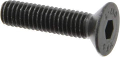 Value Collection - M6x1.00 Metric Coarse Hex Socket Drive, 90° Flat Screw - Grade 12.9 Alloy Steel, Black Oxide Finish, Fully Threaded, 25mm OAL - Apex Tool & Supply