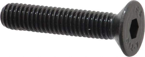 Value Collection - M6x1.00 Metric Coarse Hex Socket Drive, 90° Flat Screw - Grade 12.9 Alloy Steel, Black Oxide Finish, Fully Threaded, 30mm OAL - Apex Tool & Supply