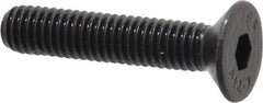 Value Collection - M6x1.00 Metric Coarse Hex Socket Drive, 90° Flat Screw - Grade 12.9 Alloy Steel, Black Oxide Finish, Fully Threaded, 30mm OAL - Apex Tool & Supply