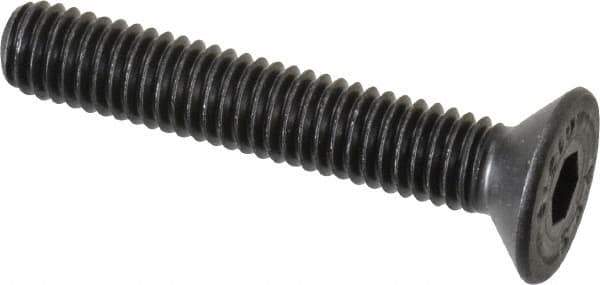 Value Collection - M6x1.00 Metric Coarse Hex Socket Drive, 90° Flat Screw - Grade 12.9 Alloy Steel, Black Oxide Finish, Fully Threaded, 35mm OAL - Apex Tool & Supply