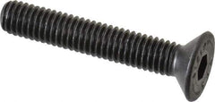 Value Collection - M6x1.00 Metric Coarse Hex Socket Drive, 90° Flat Screw - Grade 12.9 Alloy Steel, Black Oxide Finish, Fully Threaded, 35mm OAL - Apex Tool & Supply