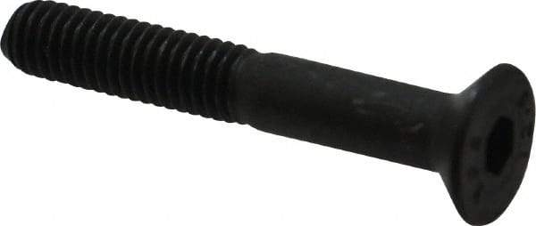 Value Collection - M6x1.00 Metric Coarse Hex Socket Drive, 90° Flat Screw - Grade 12.9 Alloy Steel, Black Oxide Finish, Partially Threaded, 40mm OAL - Apex Tool & Supply