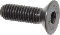 Value Collection - M8x1.25 Metric Coarse Hex Socket Drive, 90° Flat Screw - Grade 12.9 Alloy Steel, Black Oxide Finish, Fully Threaded, 25mm OAL - Apex Tool & Supply