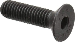 Value Collection - M8x1.25 Metric Coarse Hex Socket Drive, 90° Flat Screw - Grade 12.9 Alloy Steel, Black Oxide Finish, Fully Threaded, 30mm OAL - Apex Tool & Supply