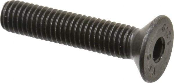 Value Collection - M8x1.25 Metric Coarse Hex Socket Drive, 90° Flat Screw - Grade 12.9 Alloy Steel, Black Oxide Finish, Fully Threaded, 40mm OAL - Apex Tool & Supply
