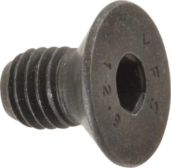 Value Collection - M10x1.50 Metric Coarse Hex Socket Drive, 90° Flat Screw - Grade 12.9 Alloy Steel, Black Oxide Finish, Fully Threaded, 16mm OAL - Apex Tool & Supply