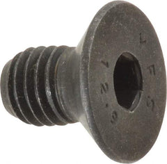 Value Collection - M10x1.50 Metric Coarse Hex Socket Drive, 90° Flat Screw - Grade 12.9 Alloy Steel, Black Oxide Finish, Fully Threaded, 16mm OAL - Apex Tool & Supply