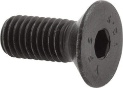 Value Collection - M10x1.50 Metric Coarse Hex Socket Drive, 90° Flat Screw - Grade 12.9 Alloy Steel, Black Oxide Finish, Fully Threaded, 25mm OAL - Apex Tool & Supply