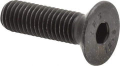 Value Collection - M10x1.50 Metric Coarse Hex Socket Drive, 90° Flat Screw - Grade 12.9 Alloy Steel, Black Oxide Finish, Fully Threaded, 35mm OAL - Apex Tool & Supply