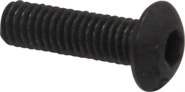 Value Collection - M3x0.50 Metric Coarse Hex Socket Drive, Button Screw - Grade 12.9 Alloy Steel, Black Oxide Finish, Fully Threaded, 10mm Length Under Head - Apex Tool & Supply