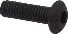 Value Collection - M3x0.50 Metric Coarse Hex Socket Drive, Button Screw - Grade 12.9 Alloy Steel, Black Oxide Finish, Fully Threaded, 10mm Length Under Head - Apex Tool & Supply