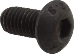 Value Collection - M5x0.80 Metric Coarse Hex Socket Drive, Button Screw - Grade 12.9 Alloy Steel, Black Oxide Finish, Fully Threaded, 10mm Length Under Head - Apex Tool & Supply