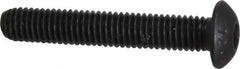 Value Collection - M5x0.80 Metric Coarse Hex Socket Drive, Button Screw - Grade 12.9 Alloy Steel, Black Oxide Finish, Fully Threaded, 30mm Length Under Head - Apex Tool & Supply