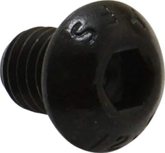 Value Collection - M8x1.25 Metric Coarse Hex Socket Drive, Button Screw - Grade 12.9 Alloy Steel, Black Oxide Finish, Fully Threaded, 10mm Length Under Head - Apex Tool & Supply